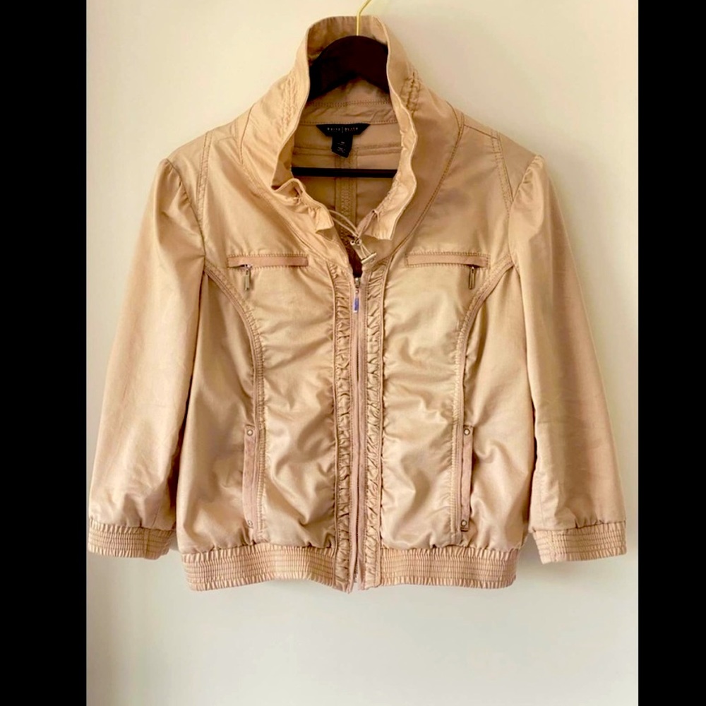 White House black Market Cropped Bomber Jacket